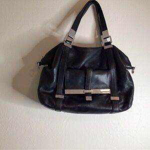 Michael kors black leather purse